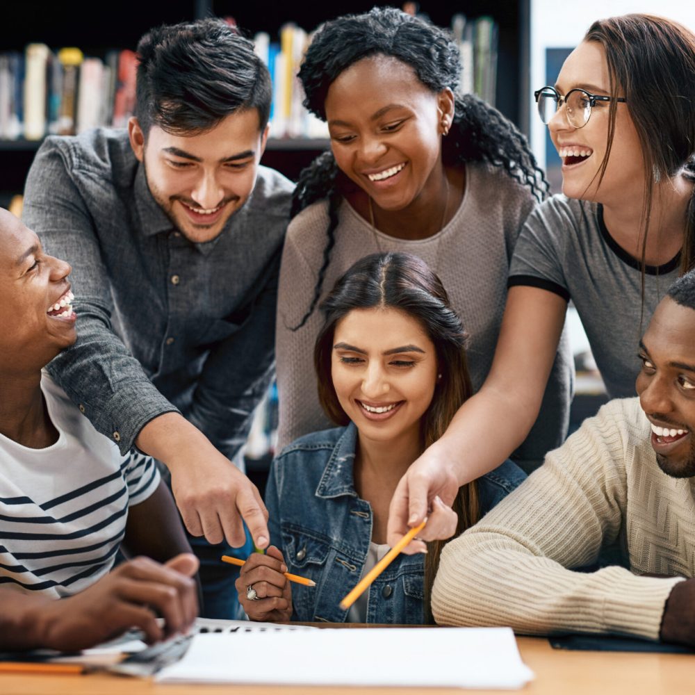 students-laughing-library-studying-together-exam-research-project-education-teamwork-diversity-funny-young-men-with-women-study-group-learn-together-happy-campus